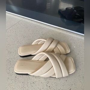 Aninie Bing Beige Slide Sandals